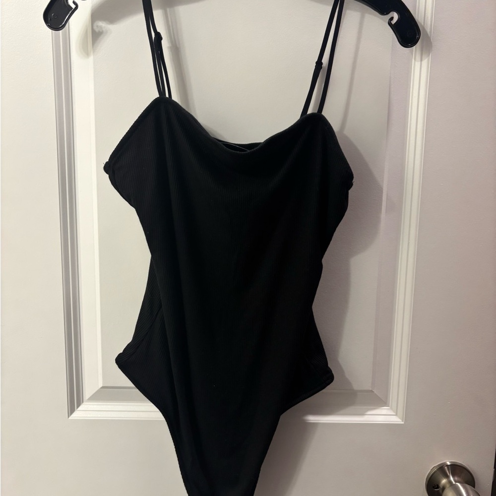 Rue21 Black Ribbed Top